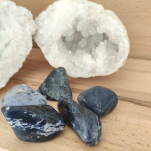 Bracelet Zen – Pierres Naturelles : Sodalite • Howlite (V1)